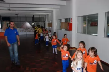 Treinamento de Evacuação de Local em caso de sinistro - Escola Doritos - Clube Dores