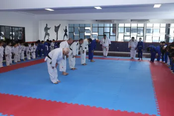 Treinamento com professores de Judô