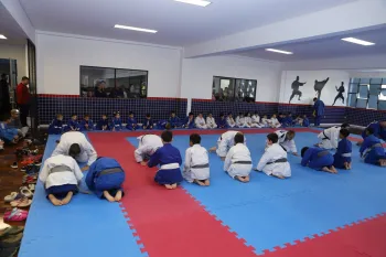 Treinamento com professores de Judô