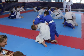 Treinamento com professores de Judô