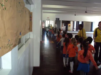 Treinamento de Evacuação de Local em caso de sinistro - Escola Doritos - Clube Dores