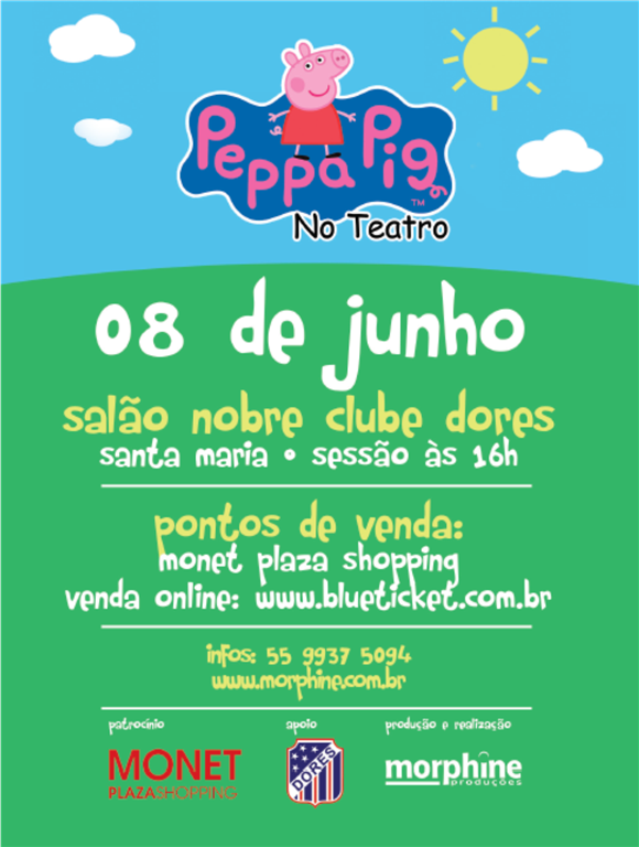 Peppa Pig chega aos teatros